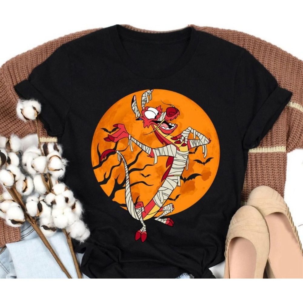 Disney Mulan Mushu Mummy Halloween Tshirt